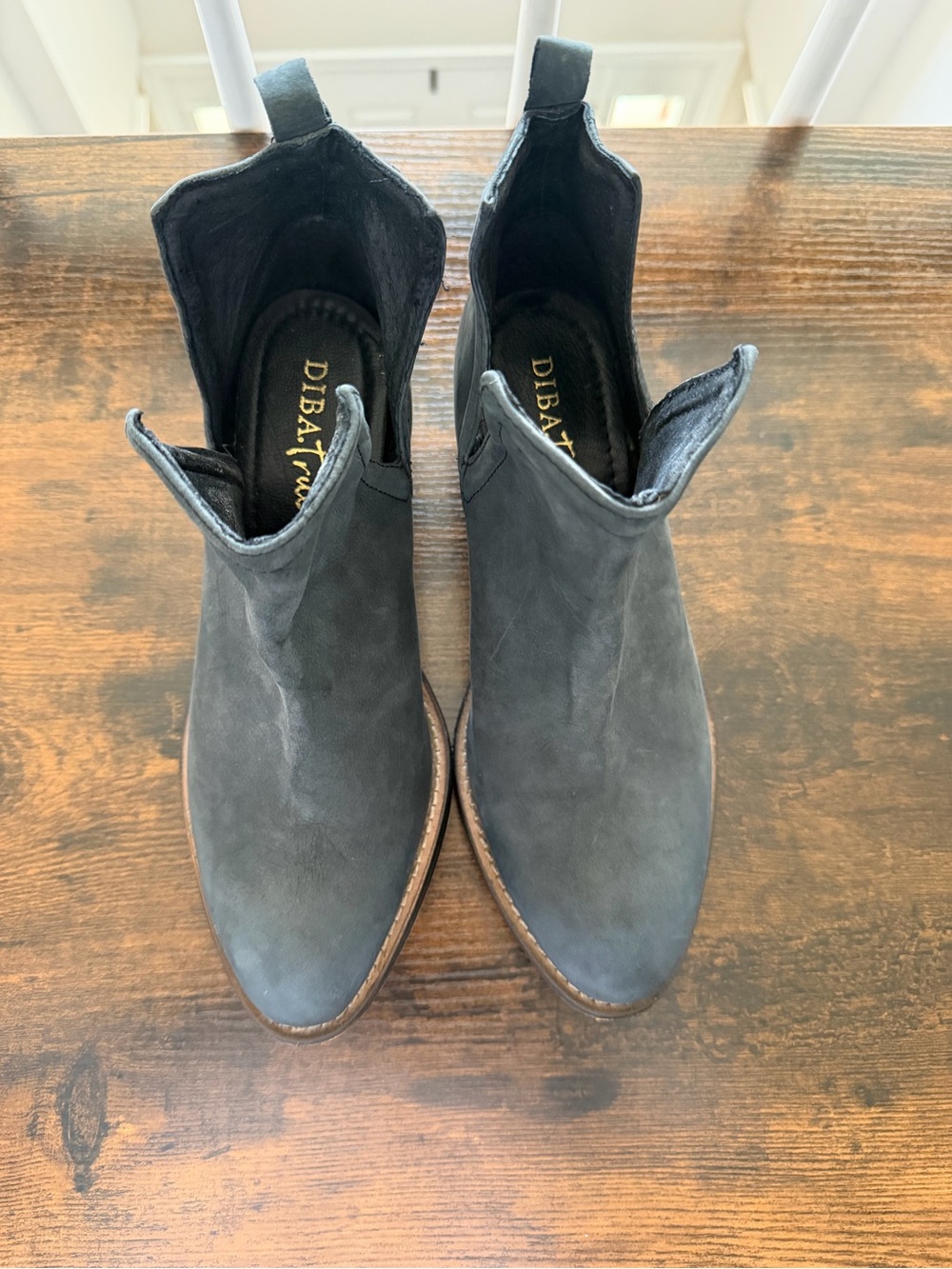 Diba True Women's Blue Suede Ankle Booties
